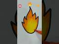 Fire #shorts #art #creative #drawing #youtubeshorts
