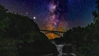 Milky Way Fireflies at Letchworth State Park 4K