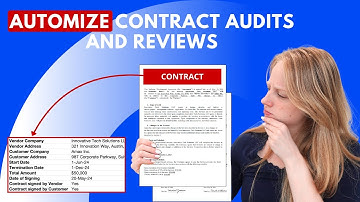 Tutorial: How to process contracts for audits and reviews with AI