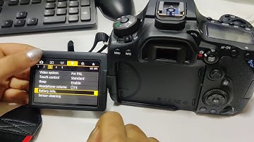 how to check per charge battery shutter count on canon EOS 90D most easy way