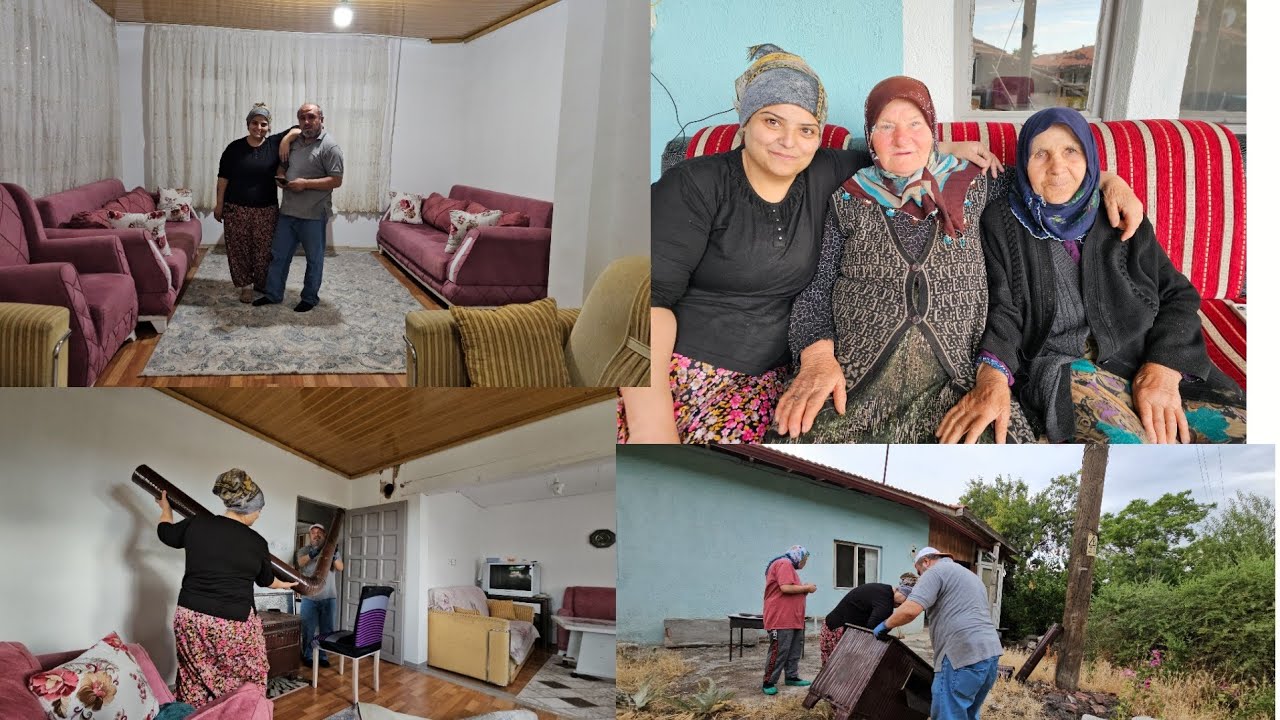 Köy evimizi temizliyoruz / Bana fikir verin koltuk yerleşim için