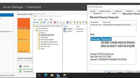How To Store a BitLocker Password in Active Directory All Computers via Group Policy Windows Server