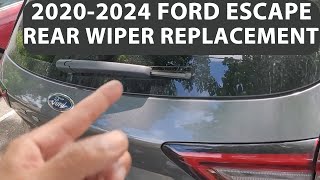 How to Remove/Replace 2020-2024 Ford Escape Rear Wiper Blade.