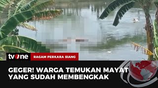 Jasad Pria Tersangkut Sampah di Aliran Kali BKT | Ragam Perkara Siang tvOne