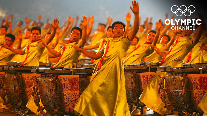 The sound of 2008 people drumming to the same beat | Opening Ceremony Beijing 2008