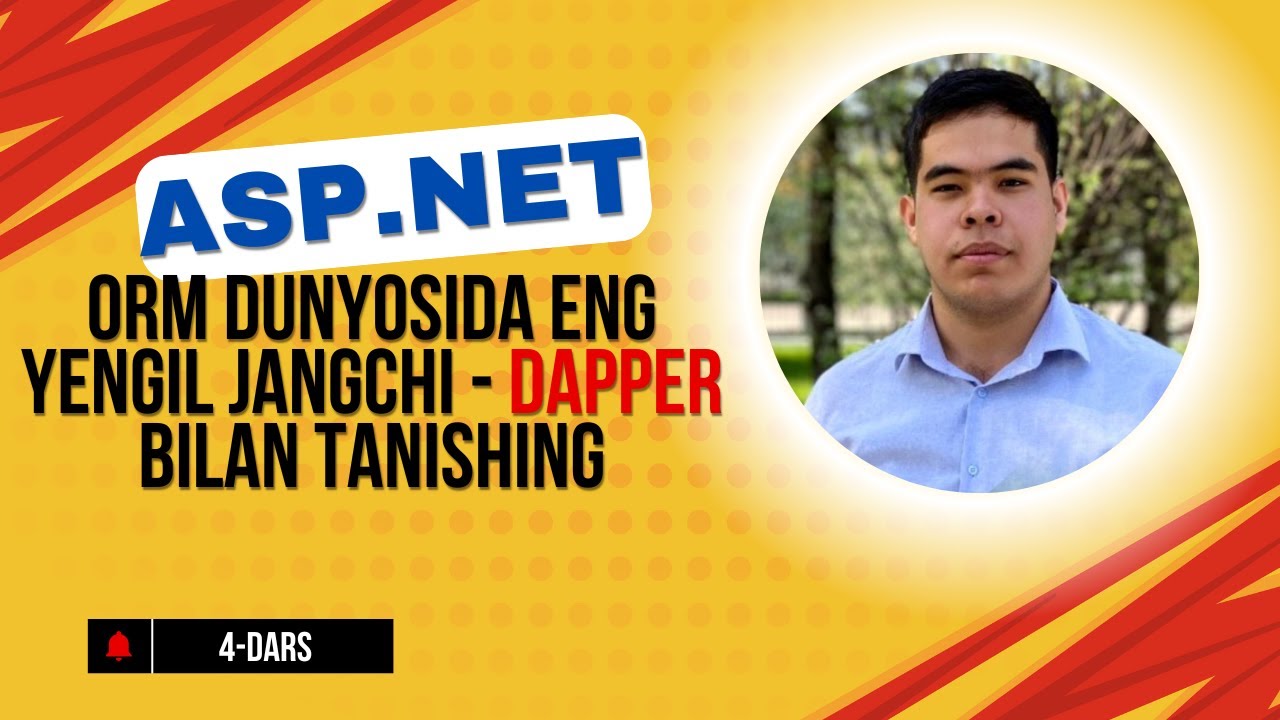 ORM Nima? Dapper Nima? Bilmaganlar Ko'rsin! - YouTube