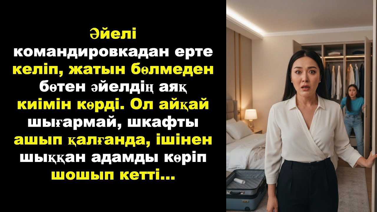 Әйелі командировкадан ерте келіп, жатын бөлмеден бөтен әйелдің аяқ киімін көрді. Ол айқай шығармай