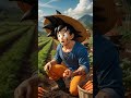 "Goku na vida real: Troquei o treino com o Kaio-Sama pelas cenouras orgânicas! 🥕✨#DragonBall #Goku