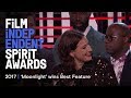 MOONLIGHT wins Best Feature at the 2017 Film Independent Spirit Awards