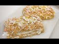 طرز تهیه شیرینی ناپلئونی با خمیر هزارلا و طرز تهیه خامه سریع و آسان   