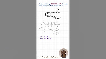 Kun jij alle sigma- en pi-bindingen in dit molecuul correct tellen? #organischechemie #chemie