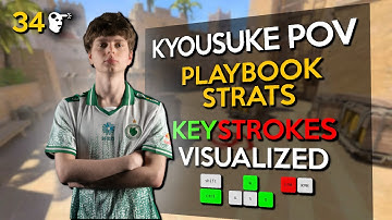 🔥KYOUSUKE POV IN MIRAGE! (KEYSTROKES VISUALIZED) - FACEIT GAMEPLAY | CS2 POV