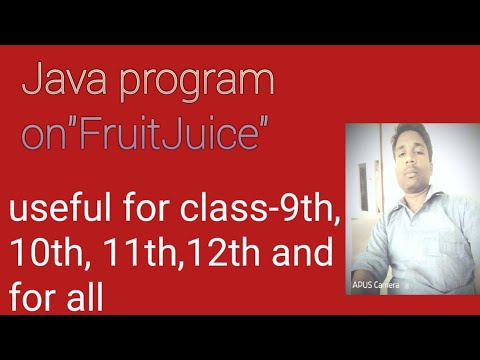 Program on FRUIT JUICE