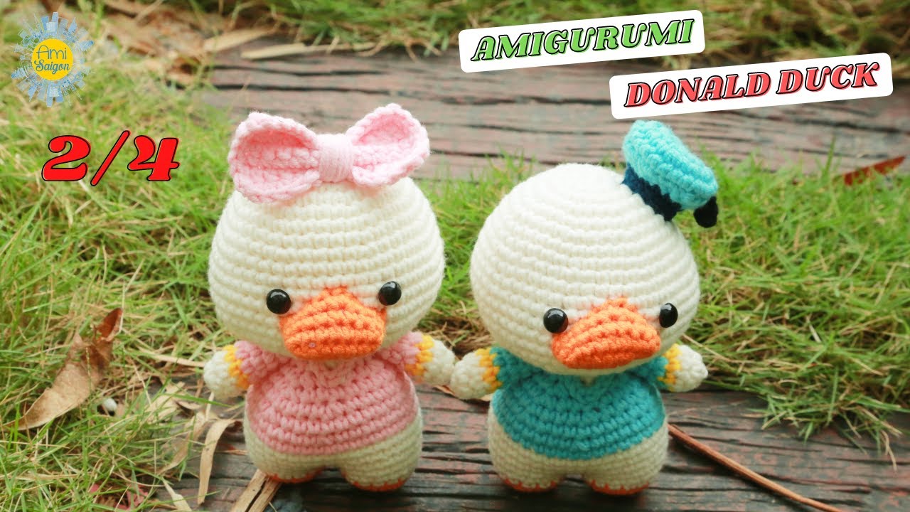 #114 | Amigurumi Donald & Daisy Duck Couple (2/4) | How To Crochet Amigurumi Animals | @AmiSaigon