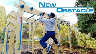 Backyard Ninja Warrior Obstacle Course | Ring Toss and Peg Board