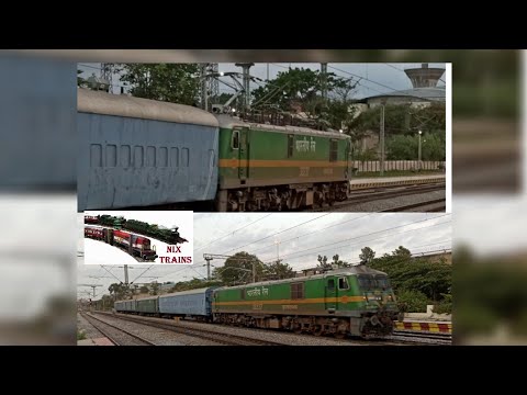 Nmg Rake 4 coach NMG rake with arching TKD WAG9 HC @NixTrains - YouTube