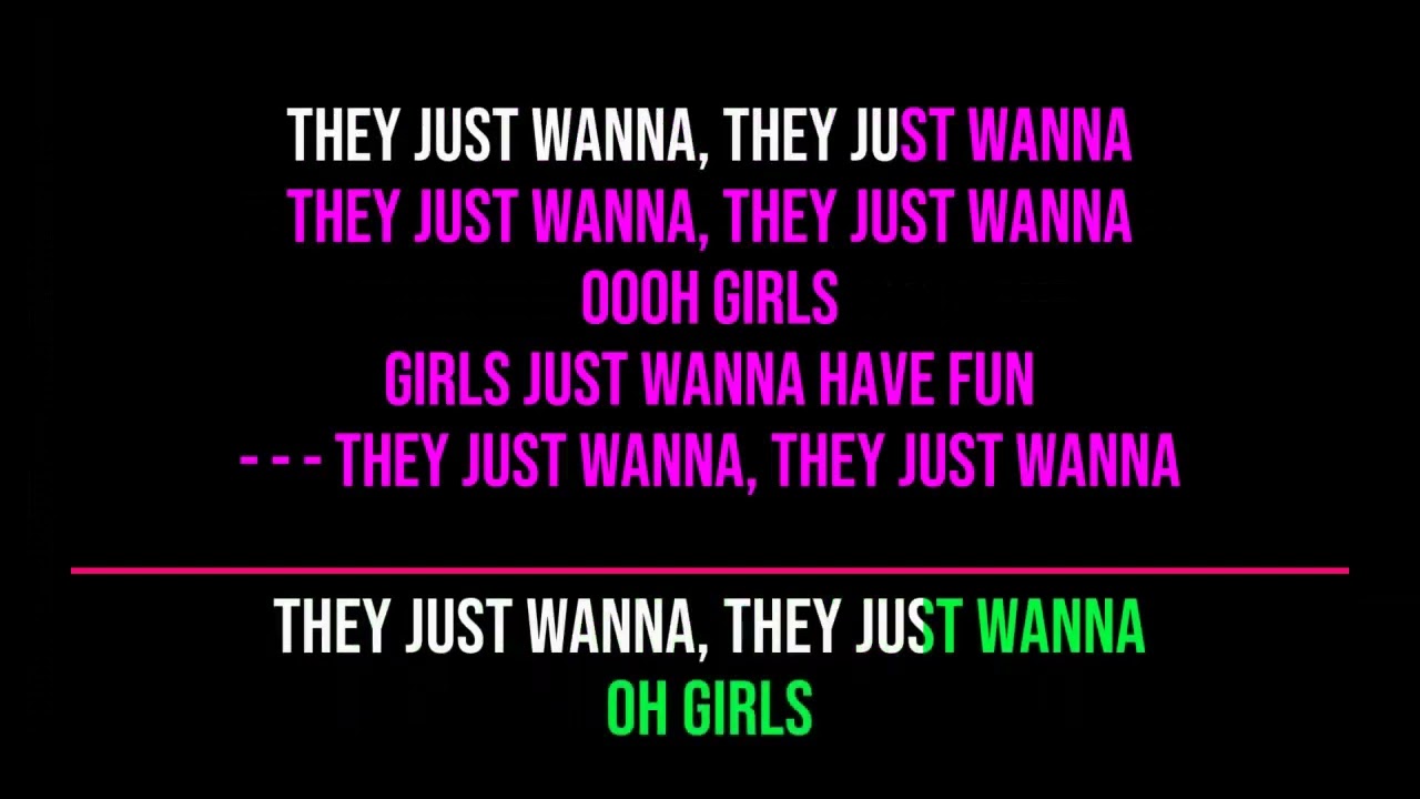 Girls Just Want to Have Fun • Cyndi Lauper • KaraoKe (Original With Backing)