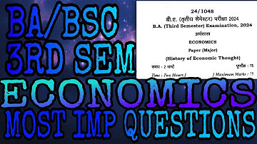 UP COLLEGE & MGKVP Economics Paper Analysis | BSc/BA Exam Preparation  | 2024 MOST IMPORTANT QUS