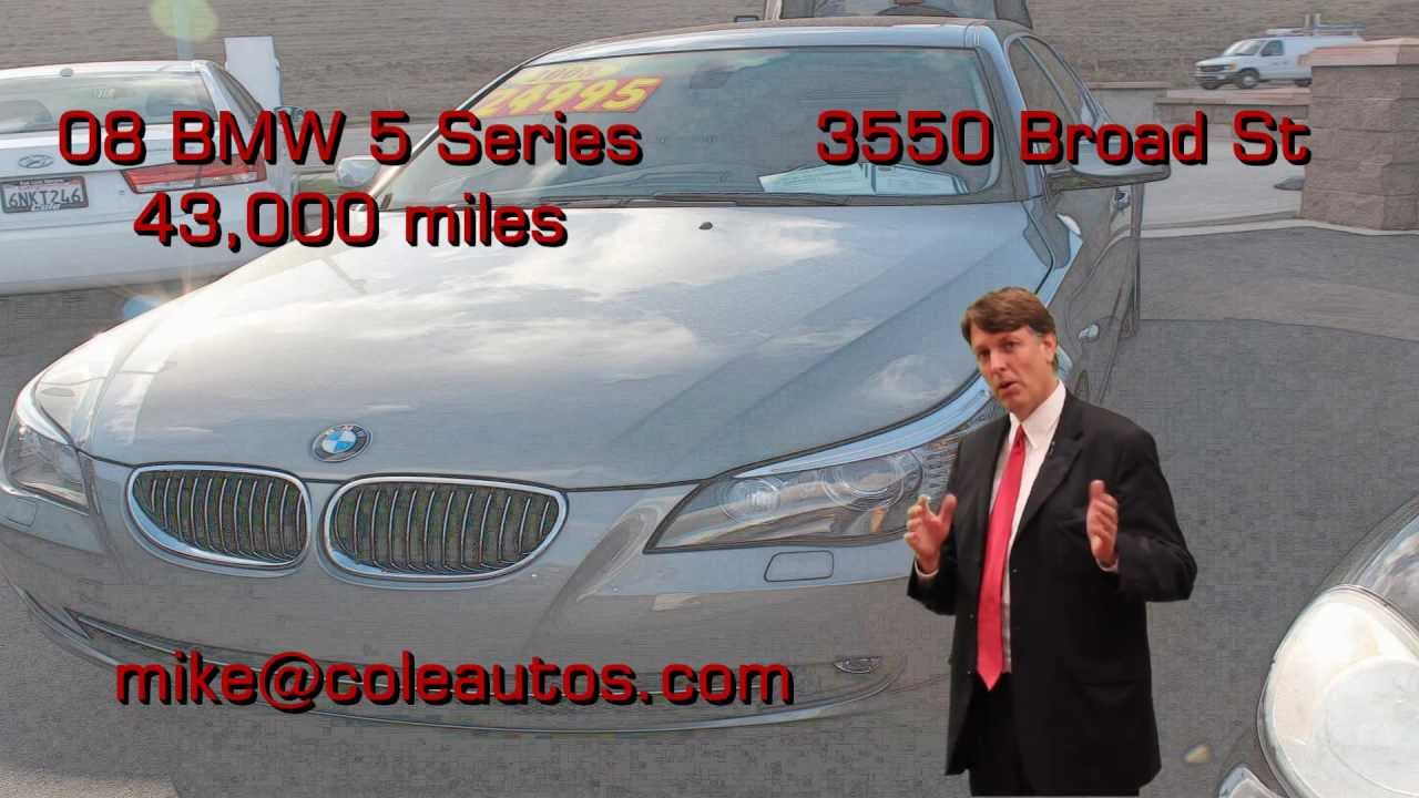 Used cars in San Luis Obispo, 08 BMW 5 series 43,000 miles by Magic Mike Cummings. YouTube