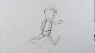 3/4 Walk cycle