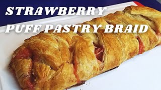 Strawberry Puff Pastry Braid | Easy Dessert | What to make with strawberries | Love Irma