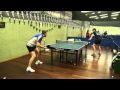 Table tennis training in