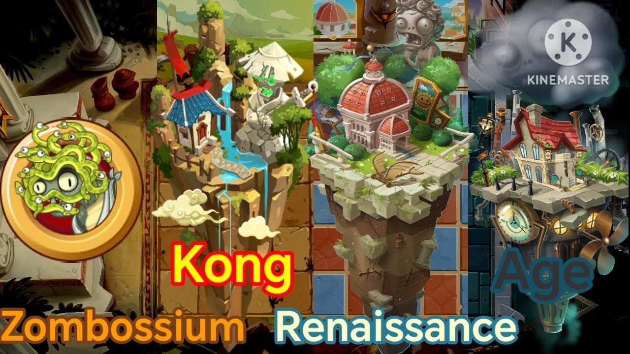 PvZ 2 Ultimate Battle Mashup (Zombosseum, Kung-fu World, Renaissance Age, Steam Age) 