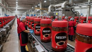 Inside the Nescafé Factory: From Select Coffee Beans to Robust Agglomerated Crystals (Full Process)
