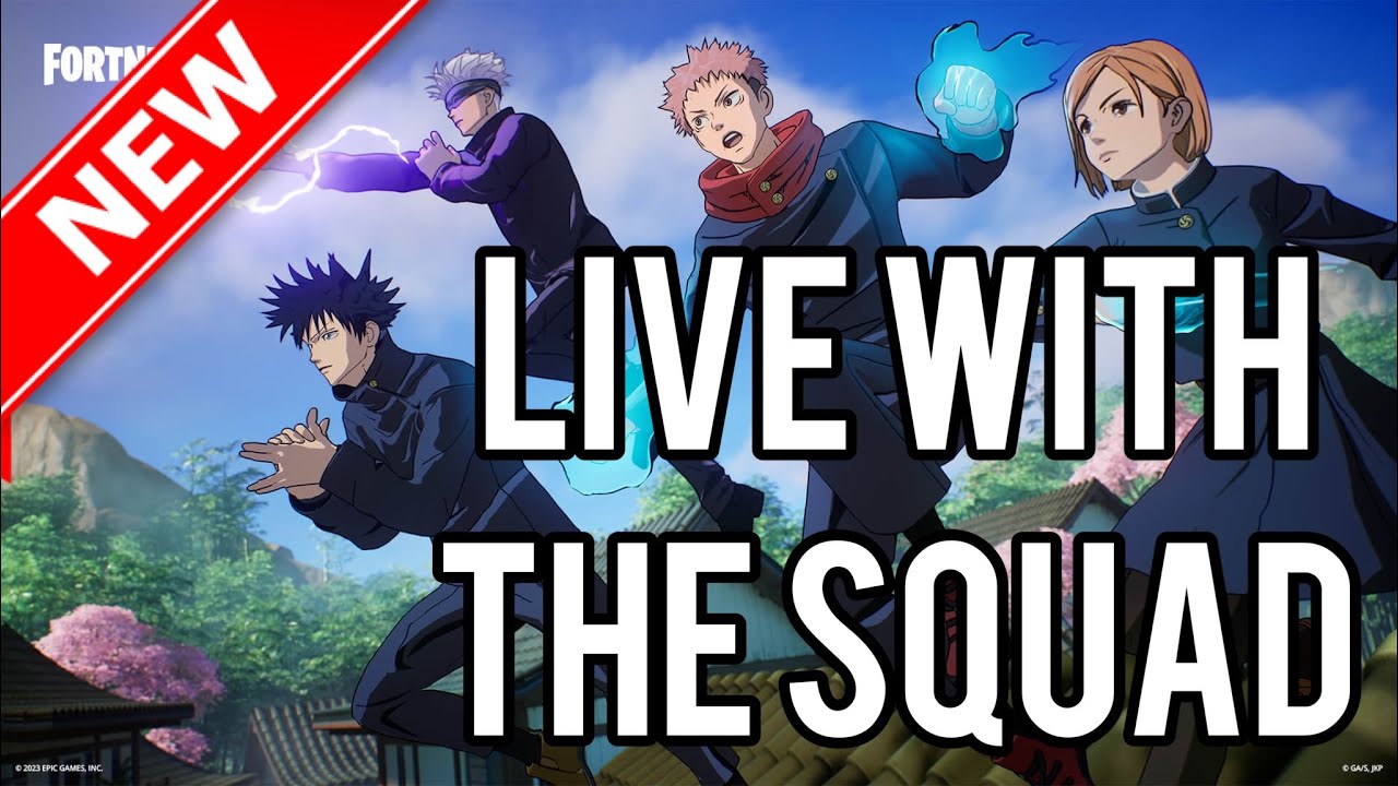 Jujutsu Kaisen FORTNITE With the SQUAD Live - YouTube