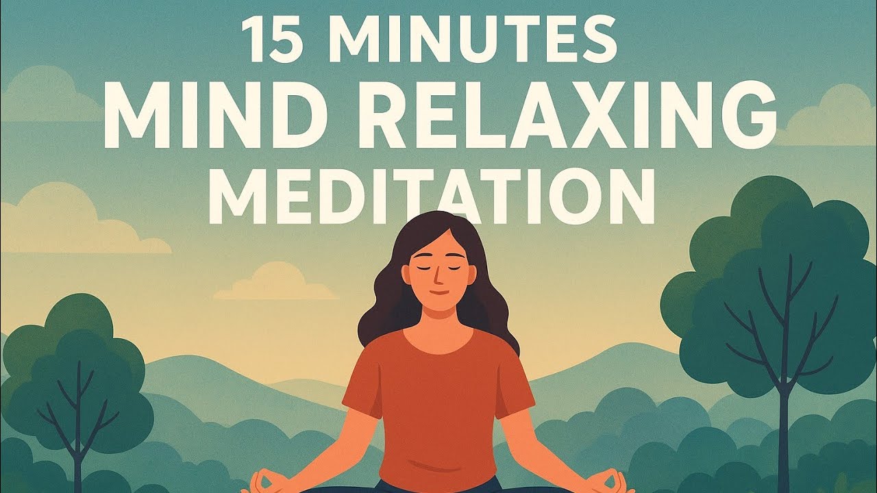 15 Minute Meditation Music For Stress Relief, Relax & Inner Peace - YouTube