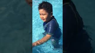 kocak  Jangan Ketawa Raffa Ngga Bisa Naik Dari Kolam Renang  Raffadhil Dsm shorts