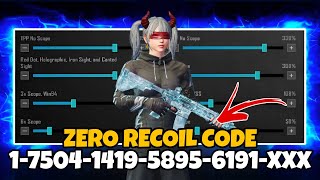🔥Bgmi sensitivity settings 2025 🥵 | Bgmi best sensitivity settings 😱| Zero recoil sensitivity bgmi.