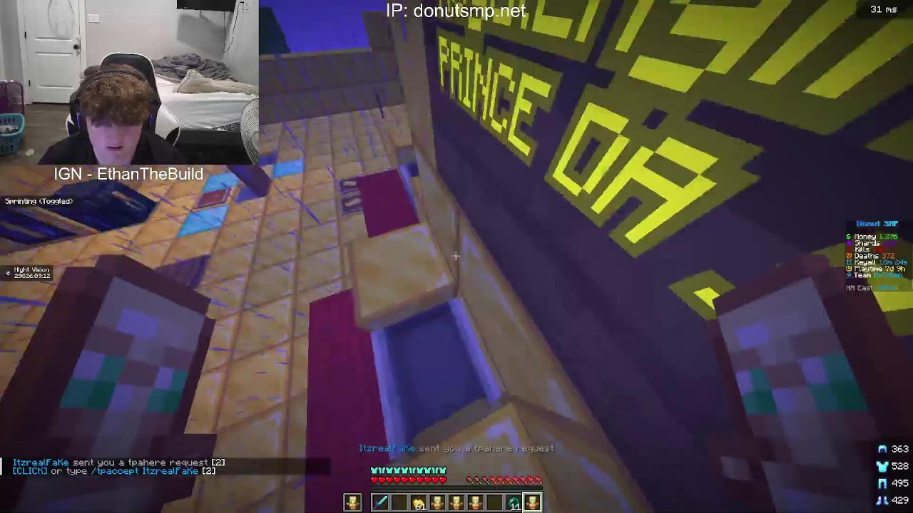 Donut SMP Live | Rating Bases | Giving 1m Per Base | Buying Skellies 1m Each