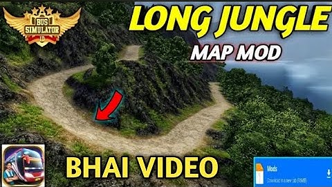 Latest Map Mod Bussid 3.7 - Longest JungleRoad map Mod For Bus SimulatorIndonesial #bhaivideo