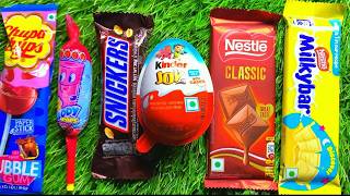 Satisfying video Asmr lollipops candy and chocolate gummy candy cutting video asmr