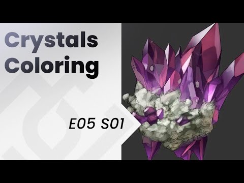 How to paint in photoshop ES Crystals Coloring