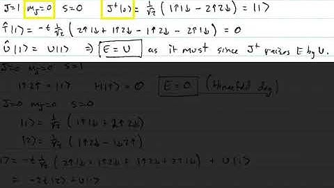 lecture39 Exact Solution of the Two-Site Hubbard Model