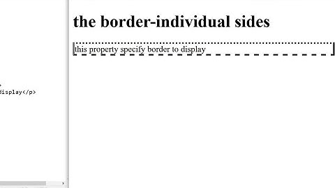 Css border individual sides lesson:7 (part-5)