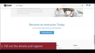 Instructor's Registration 1 for Virtual Class