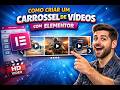 Como Criar Carrossel de Vídeos no Elementor – Tutorial Completo! #elementor #criarsite