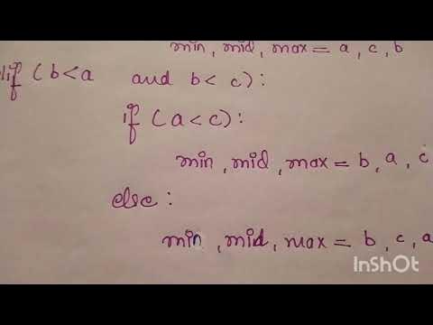 Program to print number in ascending order in Python#olevel#python ...