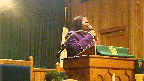 Pastor Mary Atkinson at Piney Groves , Pastor Robe...