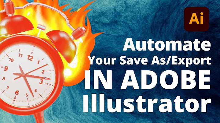 Automatically Export Files FAST in Adobe Illustrator • Stop Burning Time • How to Record an Action
