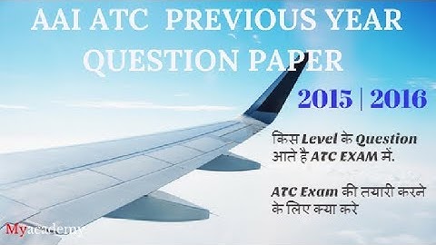 #AAI ATC Previous Year Paper Analysis | #ATC Question Paper
