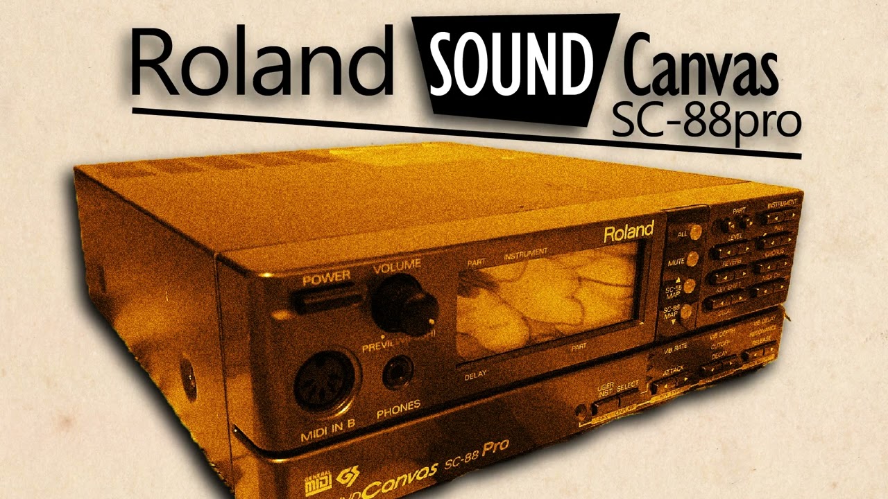 Roland Sound Canvas SC-88pro - MIDI Sound Module from the 90's Demo