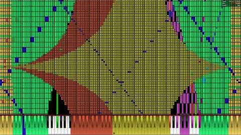 [Black MIDI] Tetris Theme C 64 Million Notes (Legit Run)