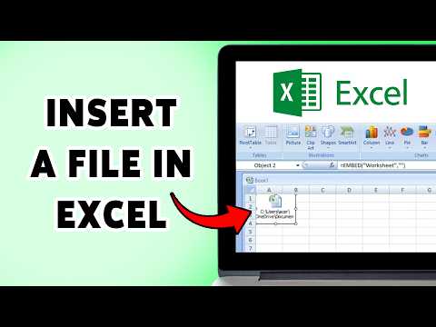 How To Insert A File In EXCEL | Attach A File To An Excel Spreadsheet 2026