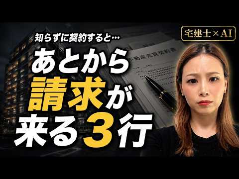 中古マンションの重要事項説明書、宅建士が必ず見る「3行」｜AIで先に