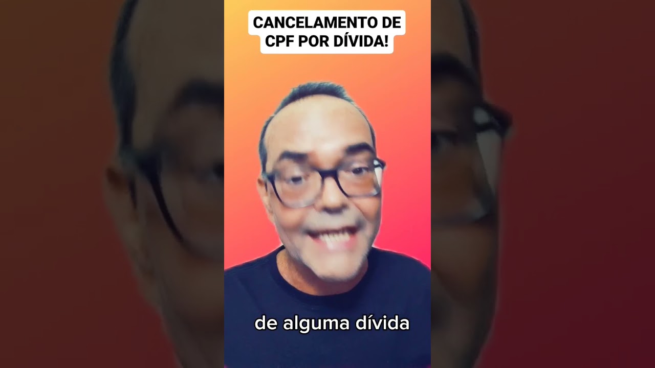 cancelamento de CPF por dívida