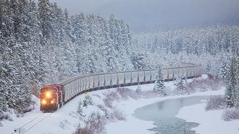 Thumbnail of Relaxing Train Sounds and Blizzard Howling